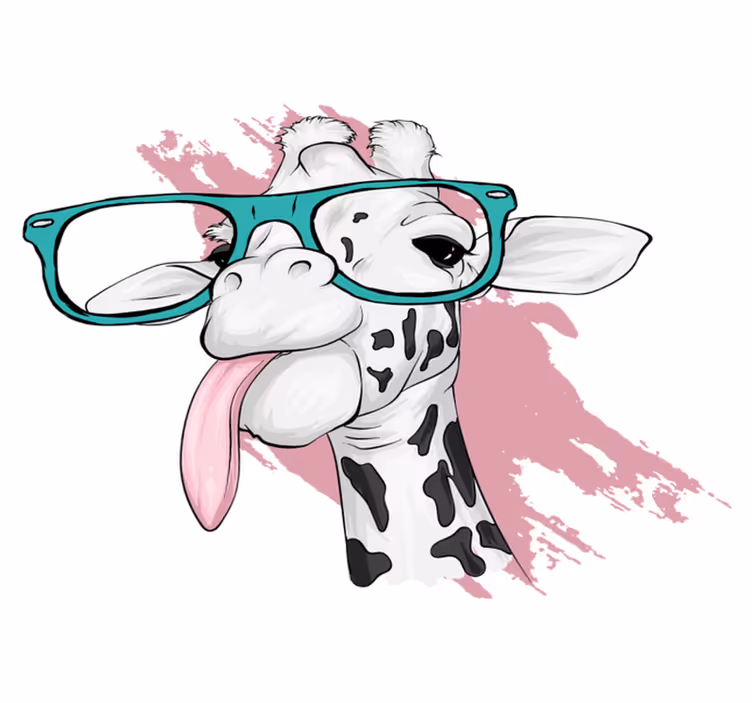 Tappeto vinile animali gocce di giraffa - TenStickers