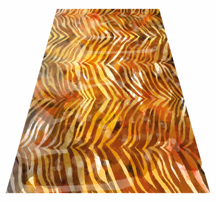 Tappeto vinile animali zebra acquerello - TenStickers