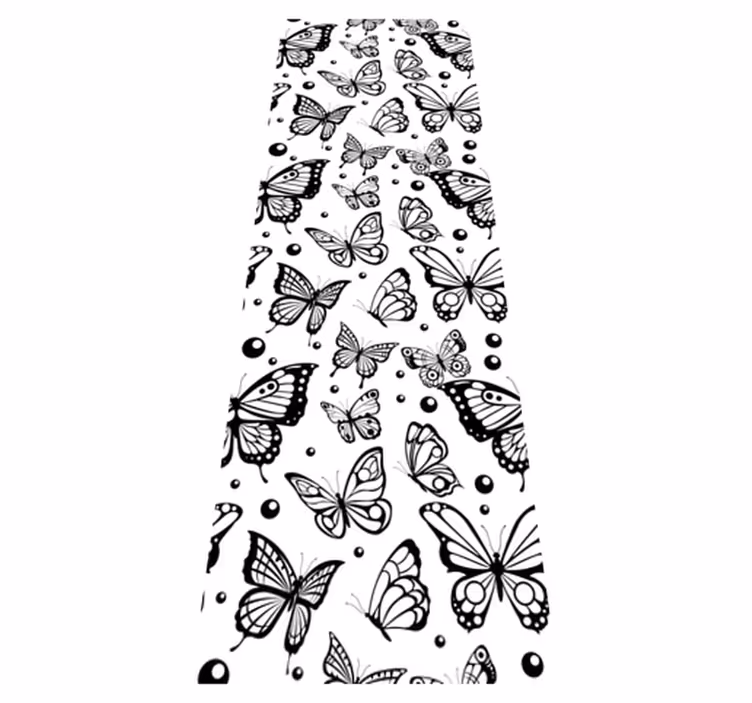 Tappeto vinile animali farfalle e pois - TenStickers