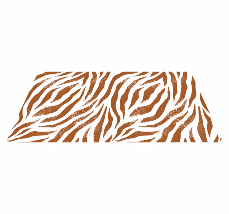 Tappeto vinile animali stampa zebra marrone - TenStickers