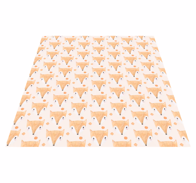 Tappeto vinile animali motivo volpe baby - TenStickers