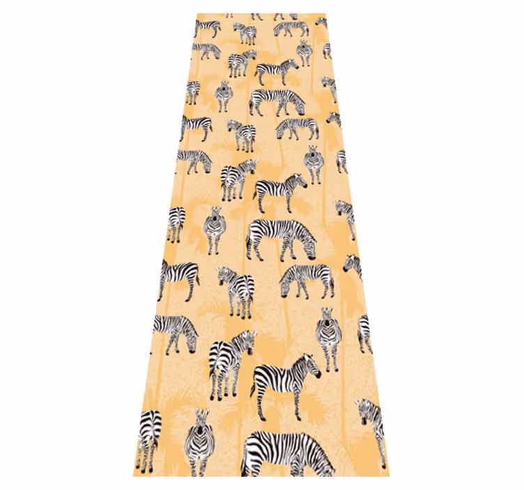 Tappeto vinile animali motivi zebra - TenStickers