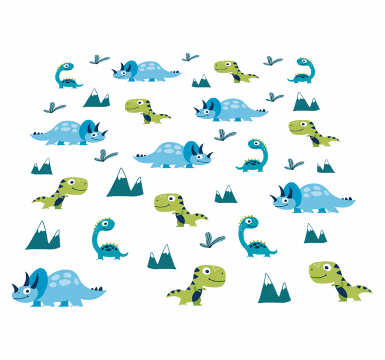 Tappeto vinile animali motivi dinosauri giocosi - TenStickers
