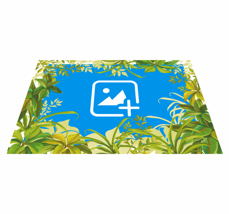 Tappeto vinile animali gatto tra la vegetazione - TenStickers