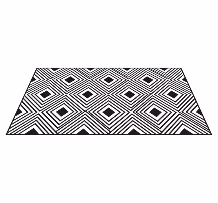 Tappeto pvc cucina trama a rombi audaci - TenStickers