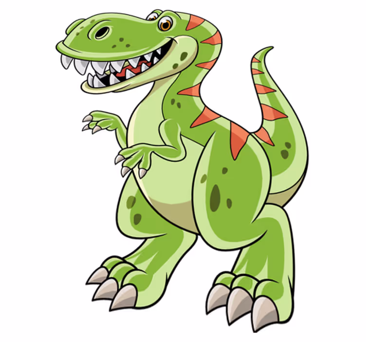 Tappeto vinile animali t-rex cartone animato - TenStickers