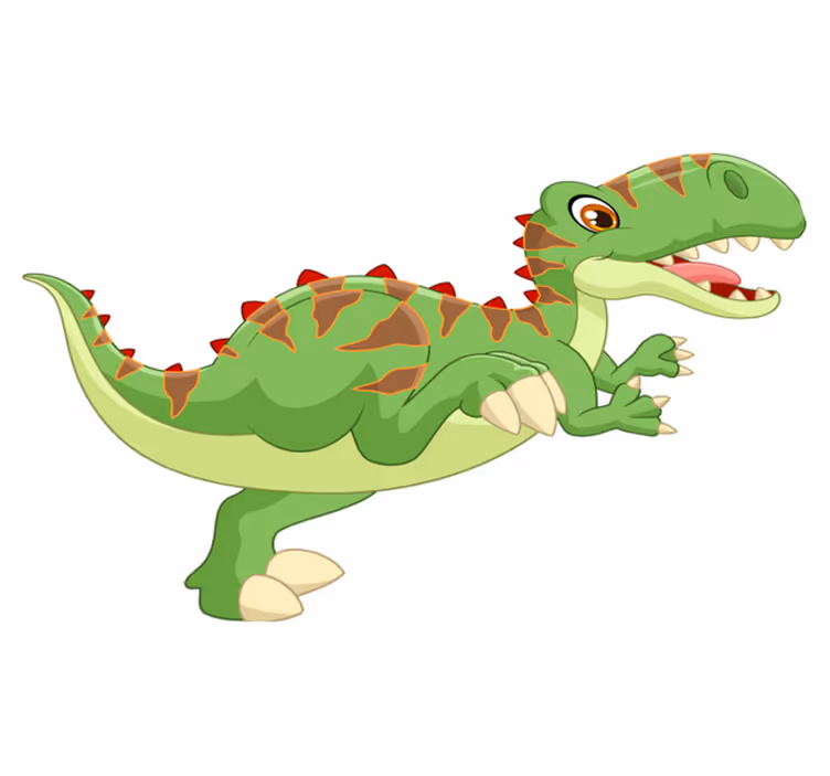 Tappeto vinile animali dinosauro amichevole - TenStickers