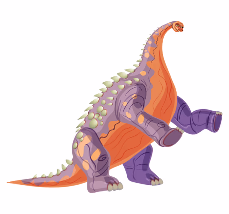 Tappeto vinile animali personaggio dino colorato - TenStickers