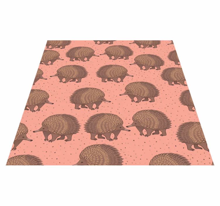 Tappeto vinile animali sfondo riccio - TenStickers