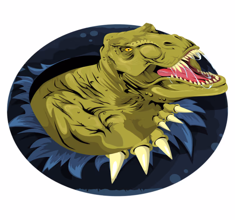 Tappeto vinile animali teschio di tyrannosaurus rex - TenStickers