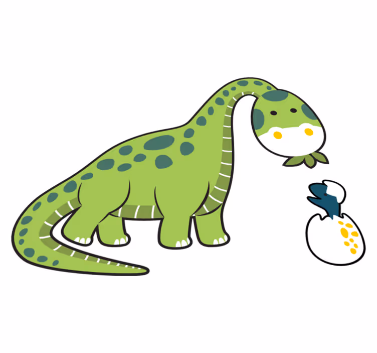 Tappeto vinile animali piccolo dinosauro cucciolo - TenStickers