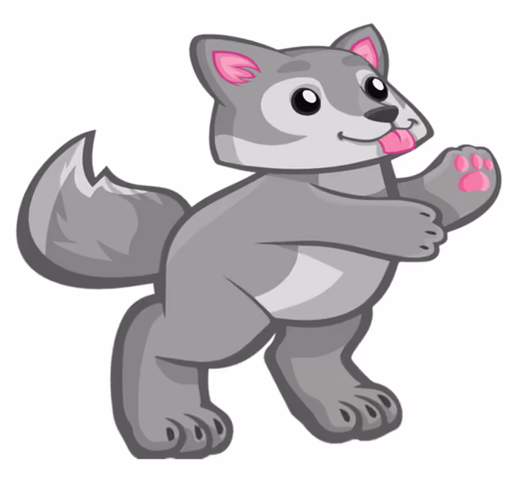 Tappeto vinile animali personaggio cucciolo giocherellone - TenStickers