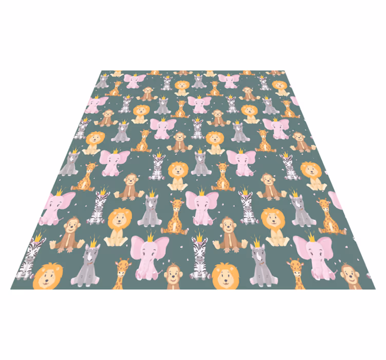 Tappeto vinile animali caratteristiche affascinanti - TenStickers
