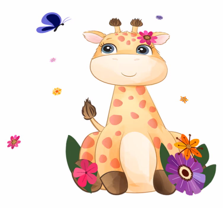 Tappeto vinile animali africa selvaggia per bambine - TenStickers