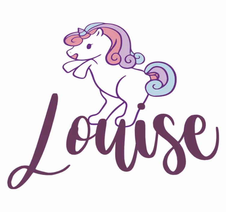 Tappeto vinile animali unicorno divertente piccolo - TenStickers