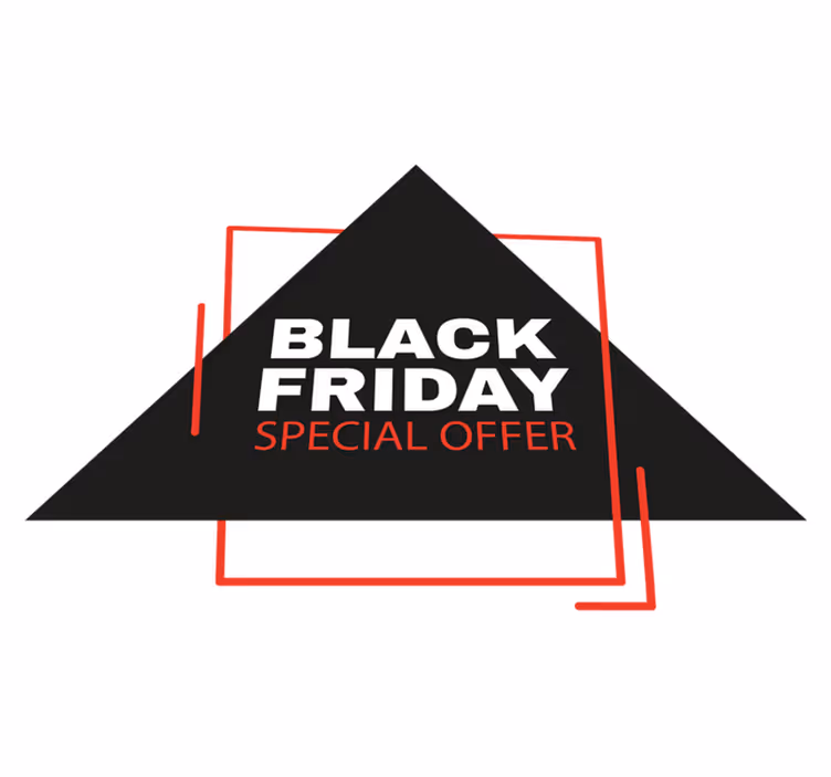Tappeto vinile black friday insegna black friday - TenStickers