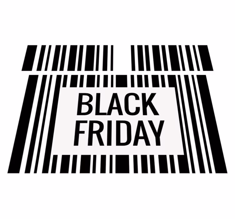 Tappeto vinile black friday codice a barre - TenStickers