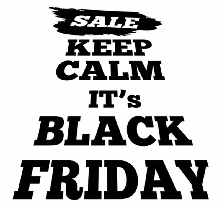 Tappeto vinile black friday offerta promozionale - TenStickers