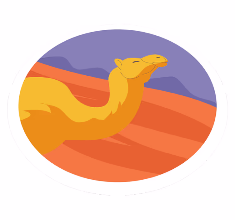 Tappeto vinile animali del deserto - TenStickers