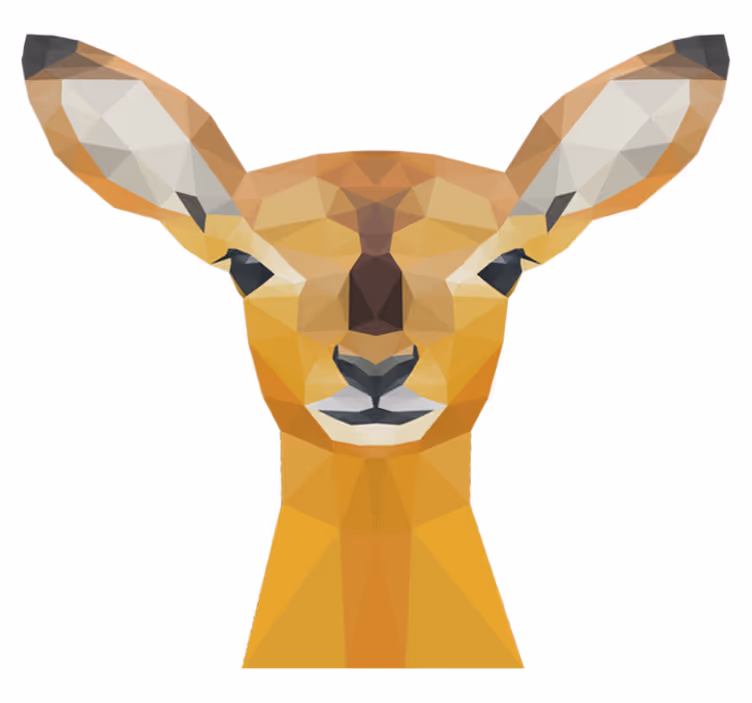 Tappeto vinile animali cervo - TenStickers
