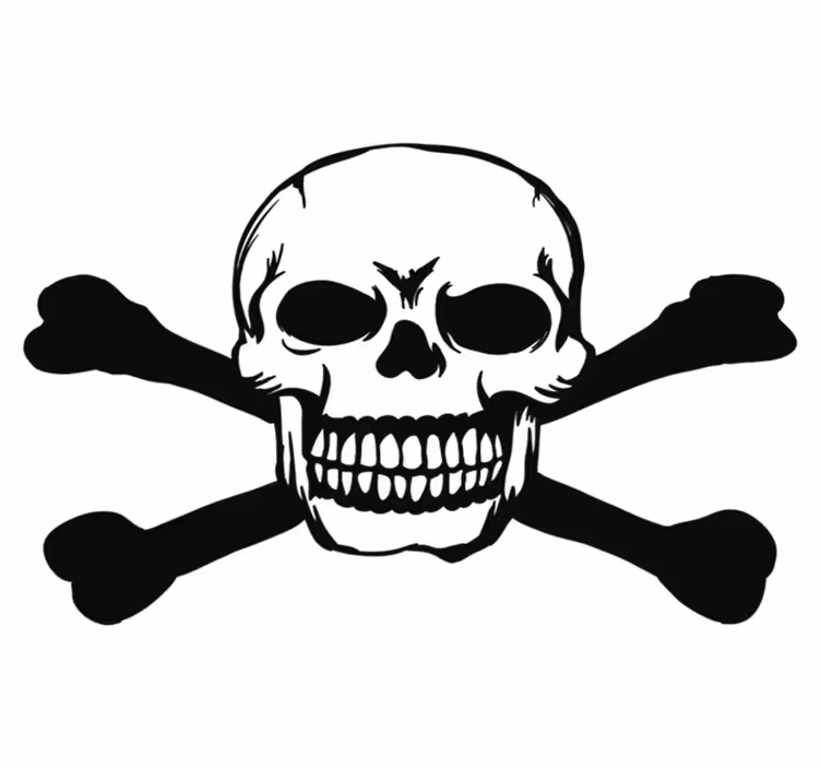 Tappeto vinile halloween teschio per auto - TenStickers