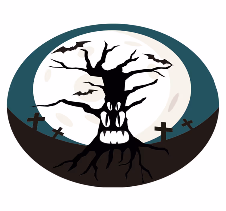 Tappeto vinile halloween inquietante halloween - TenStickers
