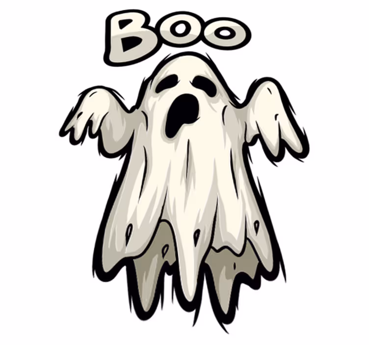 Tappeto vinile halloween figura fantasma boo - TenStickers