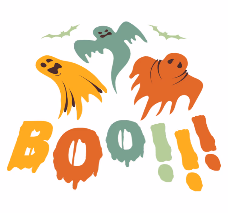 Tappeto vinile halloween fantasma boo - TenStickers