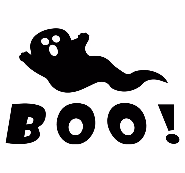 Tappeto vinile halloween spettacolare fantasma boo - TenStickers