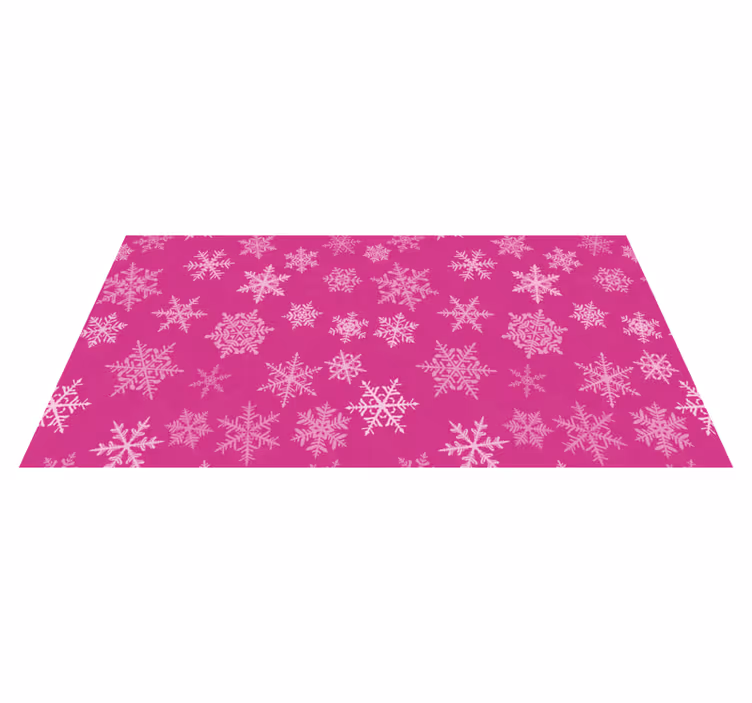 Tappeto vinile natale sovrapposizione fiocchi di neve - TenStickers