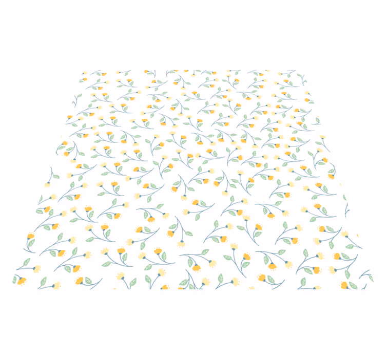 Tappeto vinile fiori stile primaverile - TenStickers
