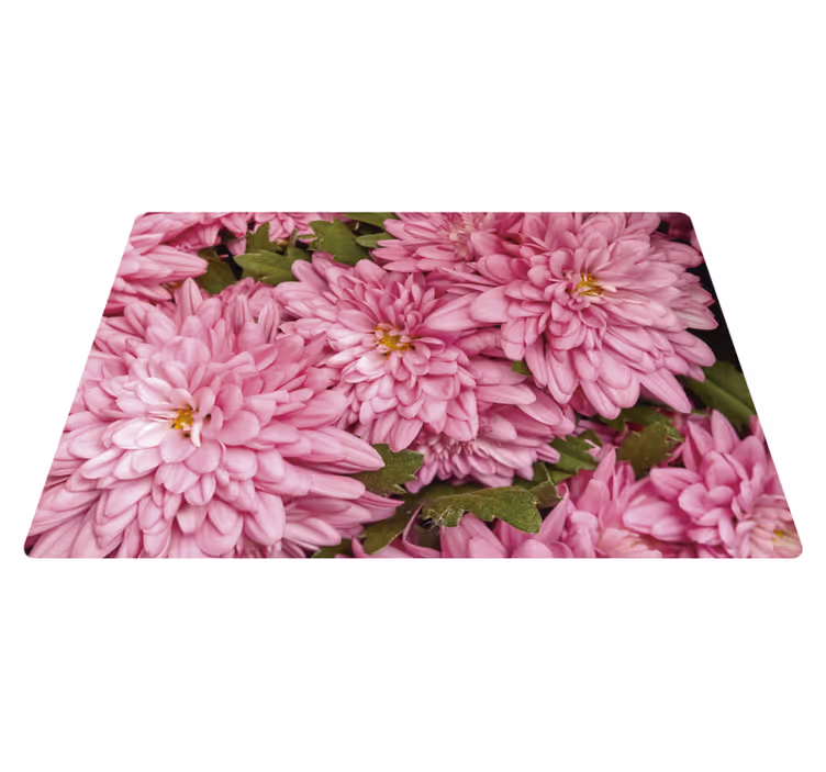 Tappeto vinile fiori fiorito rosa primavera - TenStickers
