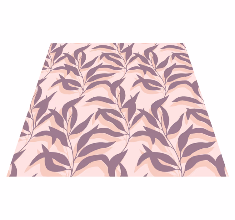 Tappeto vinile fiori design palma tropical blush - TenStickers