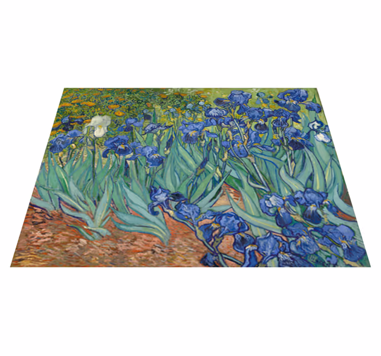 Tappeto vinile fiori fiori di van gogh - TenStickers