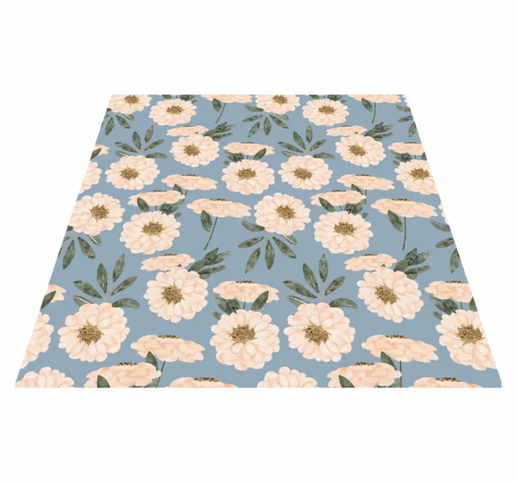 Tappeto vinile fiori vernice esotica - TenStickers