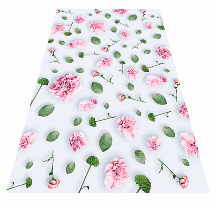 Tappeto vinile fiori piante e fiori - TenStickers