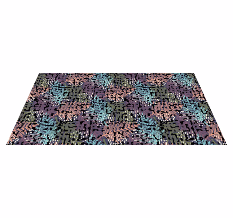 Tappeto vinile fiori flora originale colorata - TenStickers