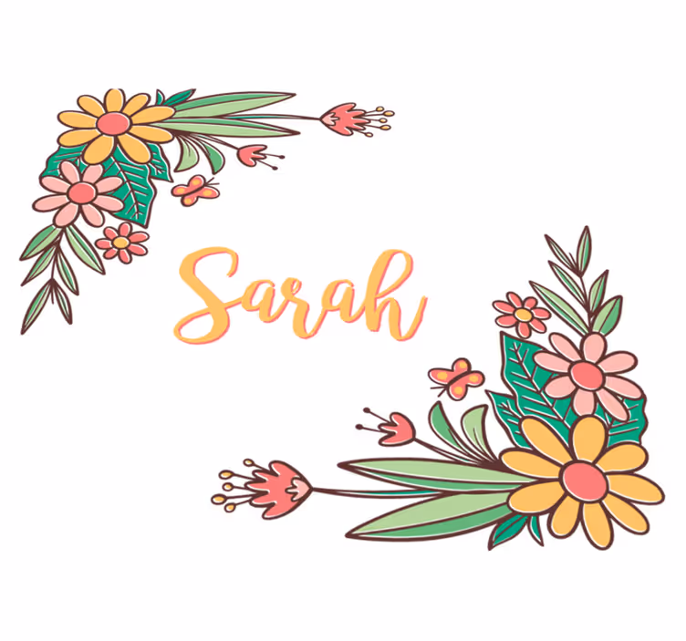 Tappeto vinile fiori design floreale personalizzabile - TenStickers
