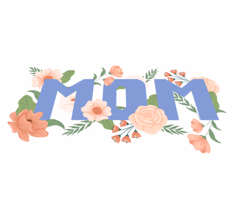 Tappeto vinile fiori illustrazione floreale festa mamma - TenStickers