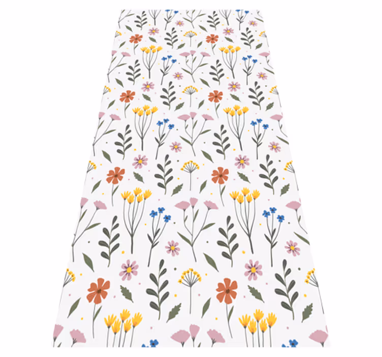 Tappeto vinile fiori motivo fiori multicolori - TenStickers