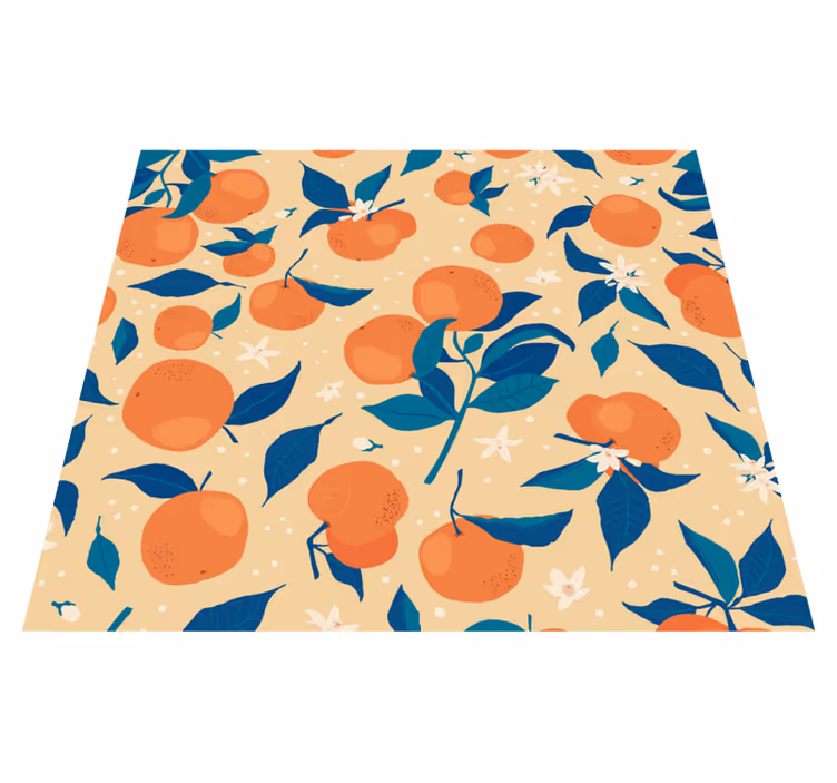 Tappeto pvc cucina motivo frutta arance - TenStickers