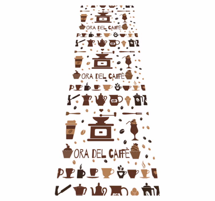 Tappeto pvc cucina momento caffè - TenStickers