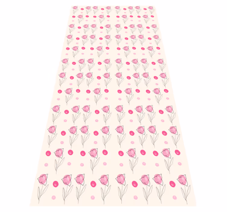 Tappeto vinile fiori bougainvillea patrón - TenStickers