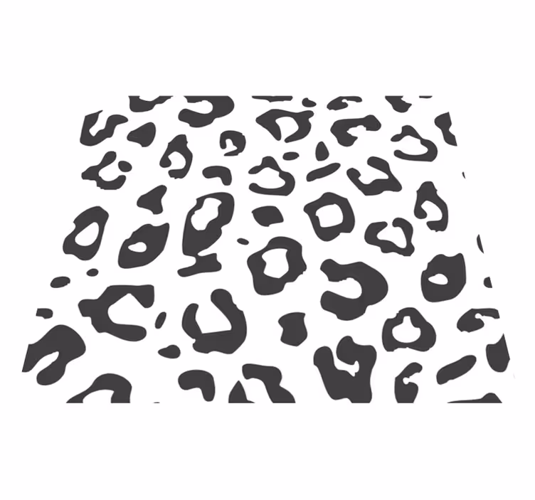 Tappeto vinile stampa animale leopardo nero - TenStickers