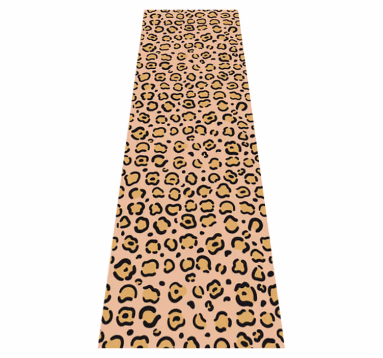 Tappeto vinile stampa animale leopardato pastello - TenStickers