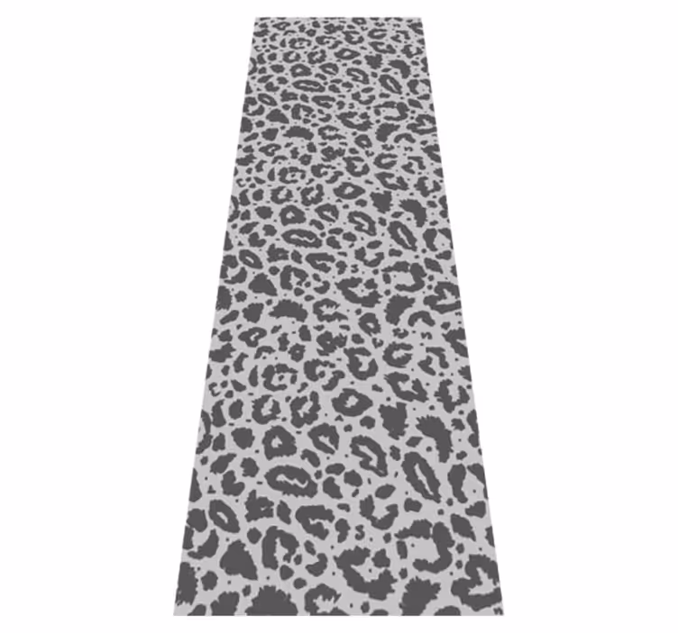 Tappeto vinile stampa animale leopardato grigio classico - TenStickers