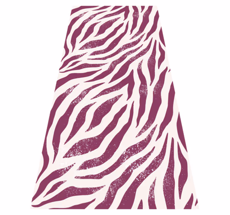 Tappeto vinile stampa animale motivo zebra viola e bianco - TenStickers