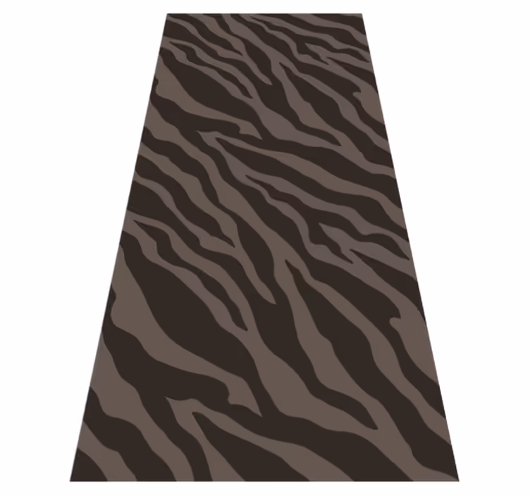 Tappeto vinile stampa animale motivo zebra scuro - TenStickers