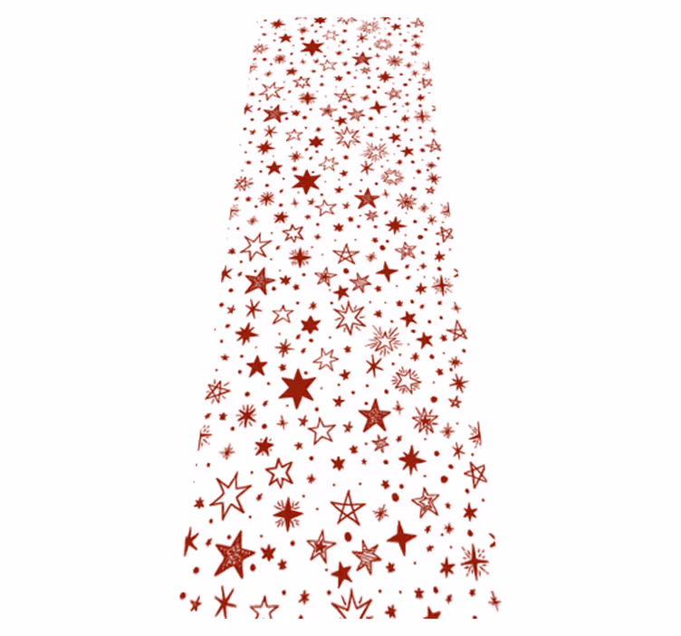 Tappetto vinile stelle stella acquerello rossa - TenStickers