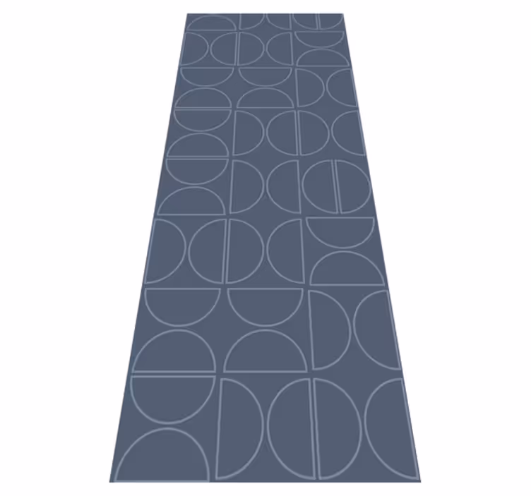 Tappeto vinile geometrico curva di simmetria rasch - TenStickers